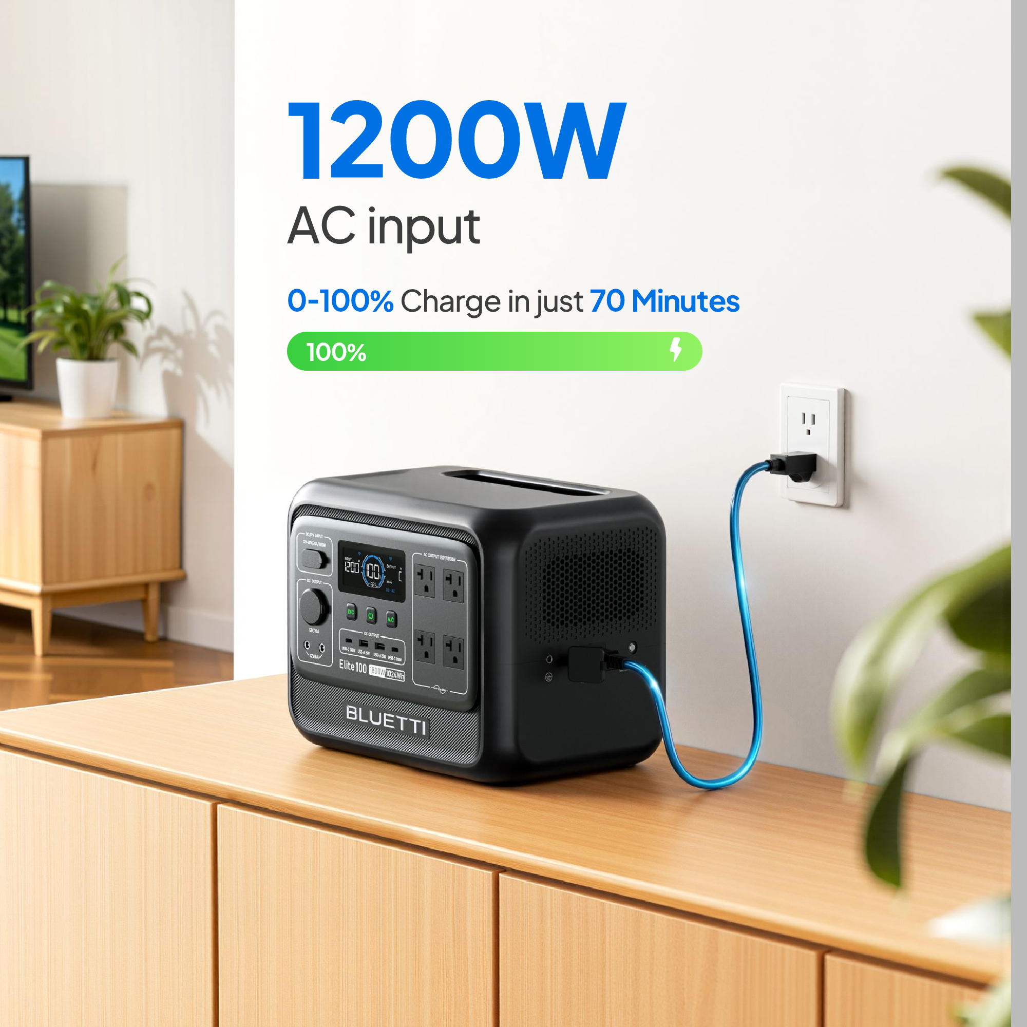 BLUETTI Elite 100 V2 Portable Power Station