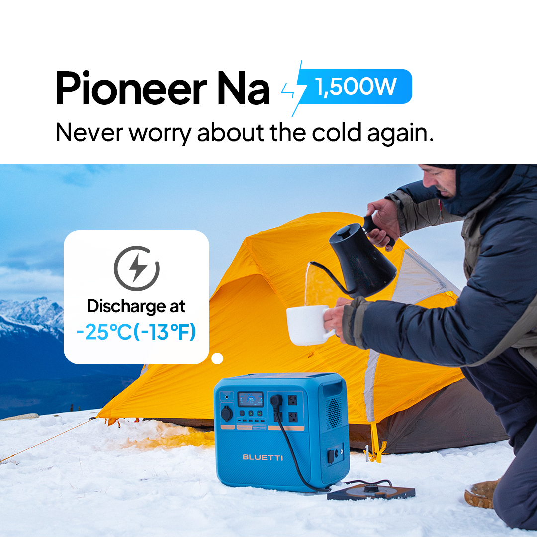 BLUETTI Pioneer NA (NA300) Sodium-Ion Portable Power Station
