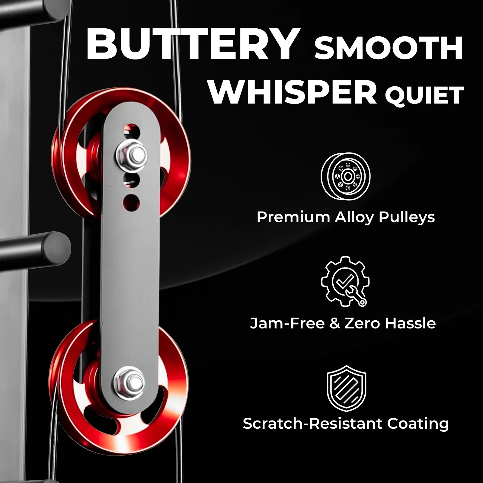 Smith Machine Home Gym, 2200 Lbs Power Rack Cage with Cable Crossover, Weight Bar, 360° Landmine, Barbell Holders and Other Attachments, Total Body Strength Training Cage