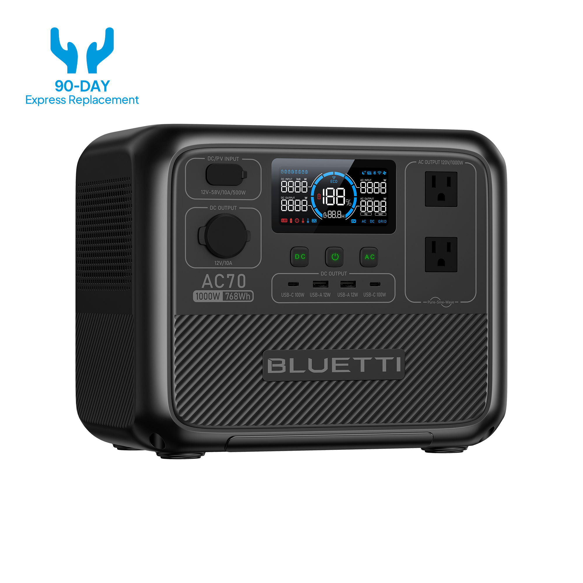 BLUETTI AC70 Portable Power Station