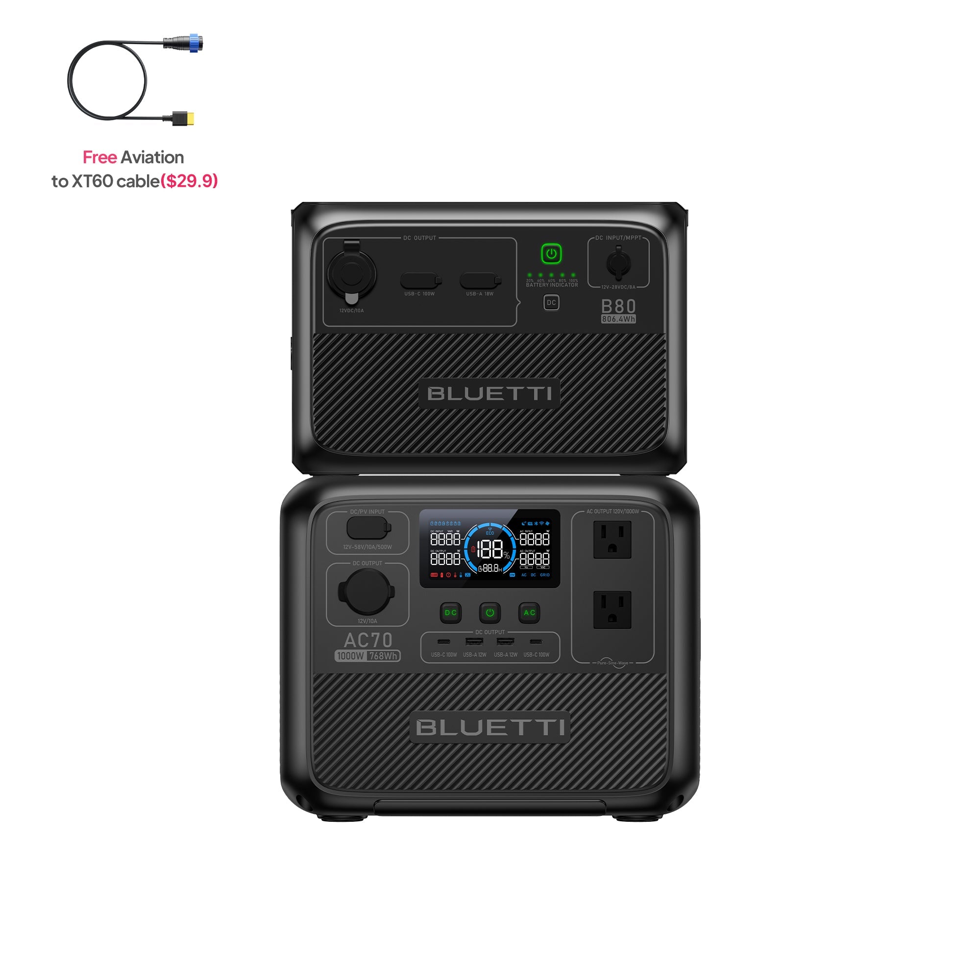 BLUETTI AC70 Portable Power Station