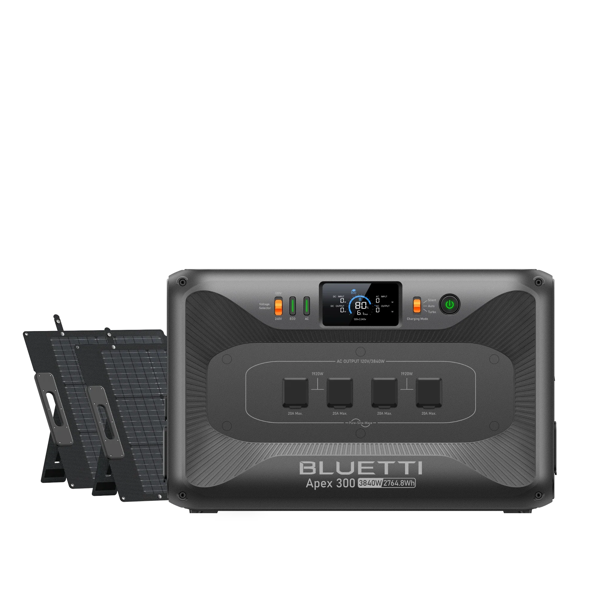 BLUETTI APEX 300 + 2 × 200W Solar Generator Kit