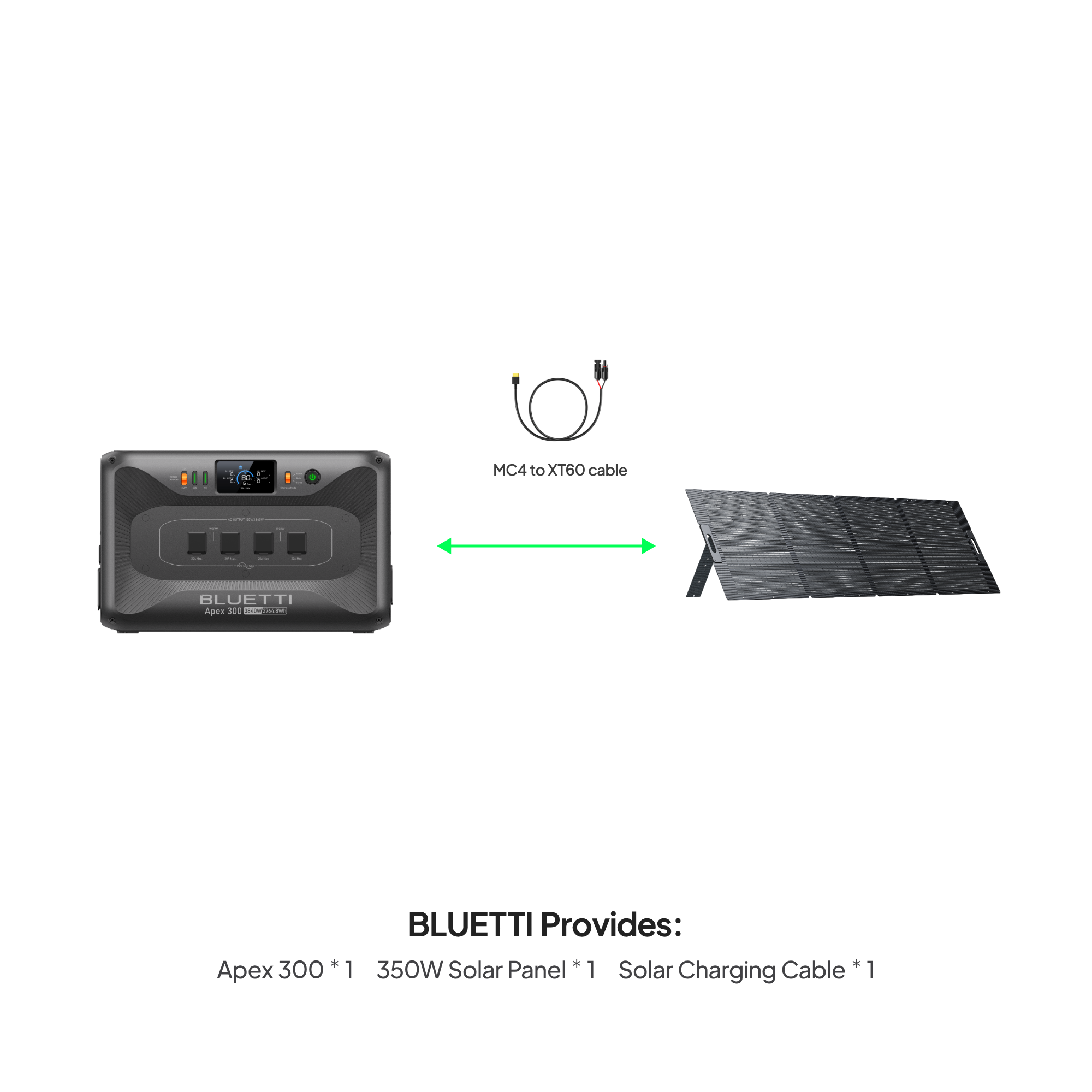 BLUETTI APEX 300 + PV350 Solar Generator Kit