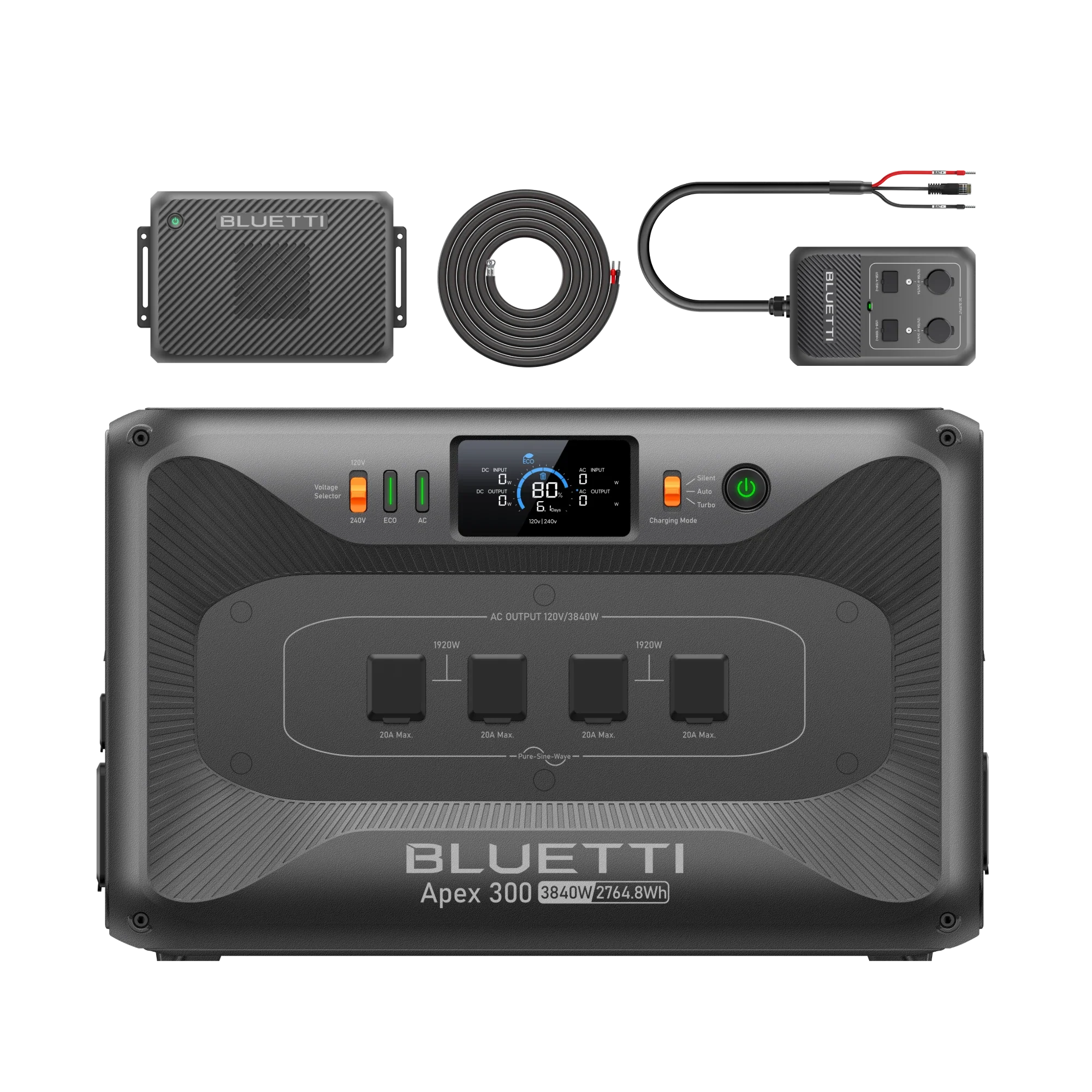 BLUETTI Charger 2 + APEX 300 + DC Hub Ecosystem Bundle