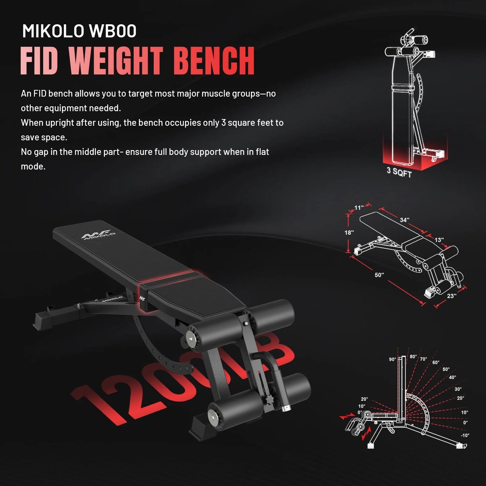 Power Rack Cage, 1500LBS Weight Cage with 800LB Capacity Adjustable Weight Bench, 1500LB Capacity Barbell and 230LB Weight Plate Set Red